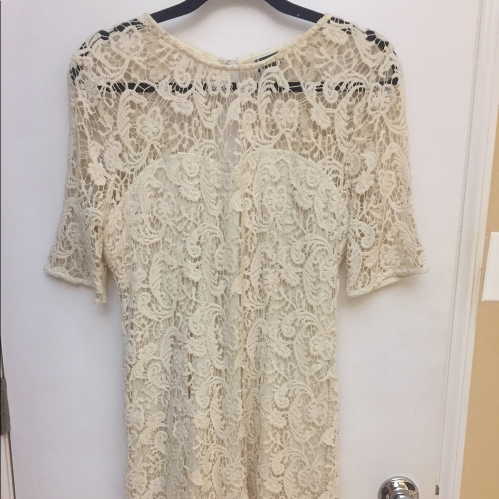 Lace shift dress